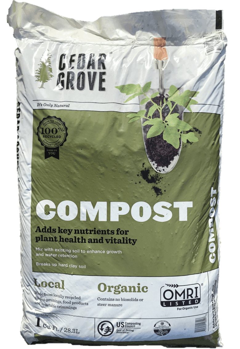 Cedar Grove Compost 1 Cubic Foot Bag  OMRI Listed for Use in Organics