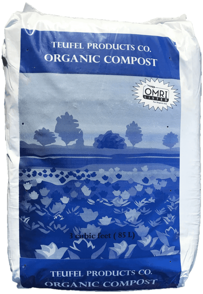 Teufel Compost 3 Cubic Foot Compressed Bale OMRI Listed for Use in Organics
