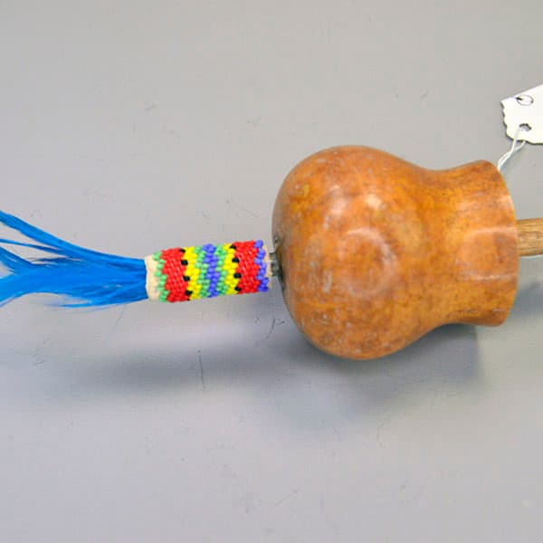 Rattle Gourd- Beaded Handle - thumbnail 3