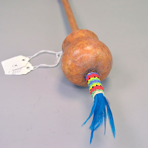 Rattle Gourd- Beaded Handle - thumbnail 6