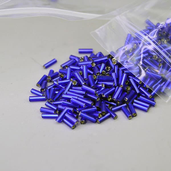 Bead Lot- Bugle Royal Blue