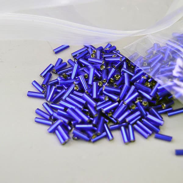 Bead Lot- Bugle Royal Blue - thumbnail 2