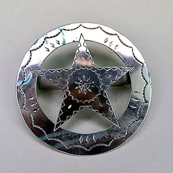 Scarf Slide Round with Star