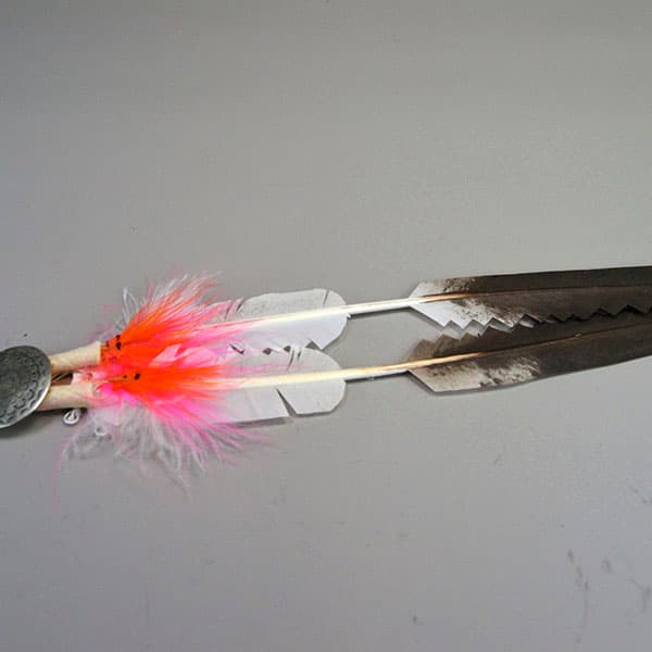 Scalp Feather- Stamped Concho - thumbnail 2
