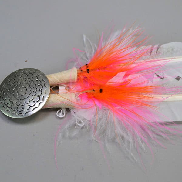 Scalp Feather- Stamped Concho - thumbnail 3