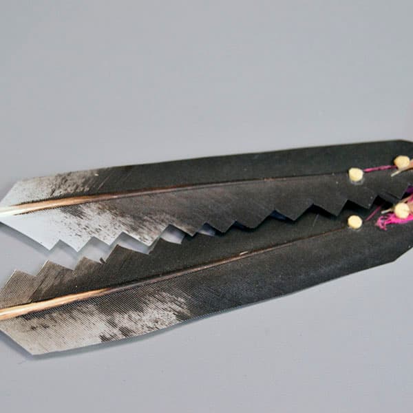 Scalp Feather- Stamped Concho - thumbnail 4