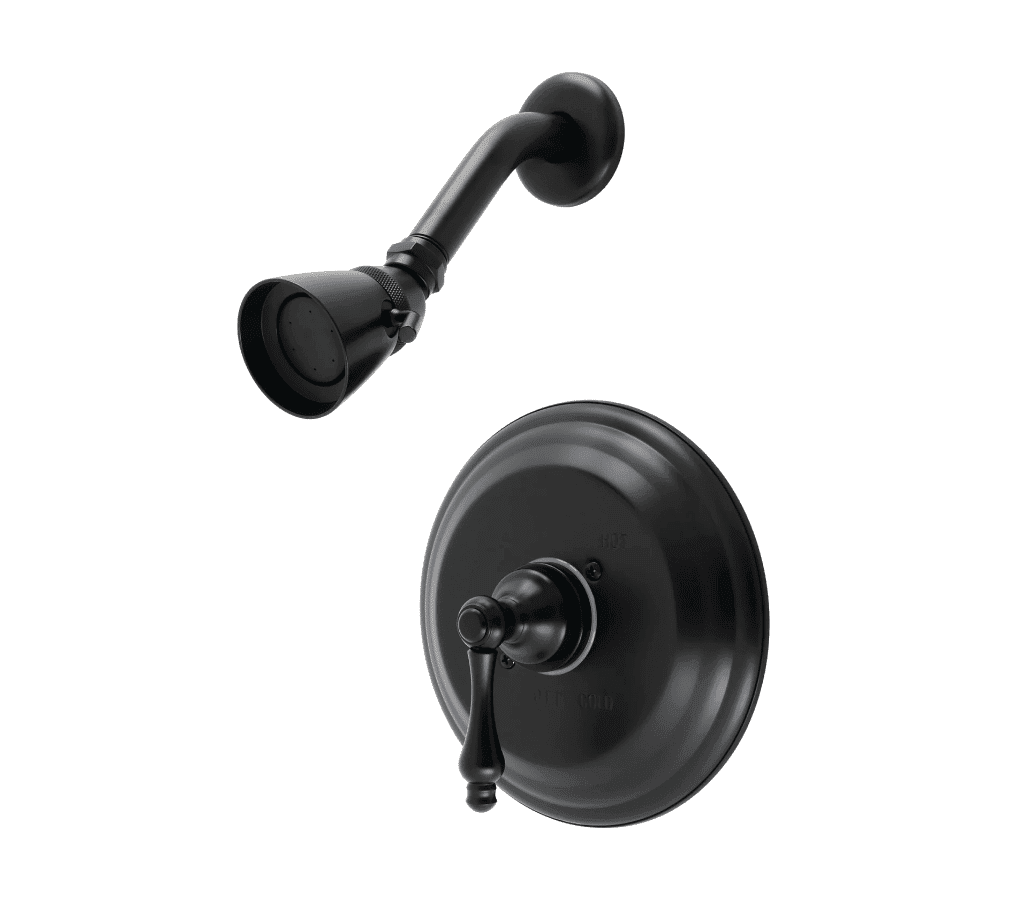 Kingston Heirloom KB3630ALSO – Restoration Single-Handle Pressure Balanced Shower Faucet, Matte Black