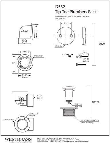 Tip Toe Sch. 40 PVC Plumber’s Pack with Two-Hole Elbow - thumbnail 2