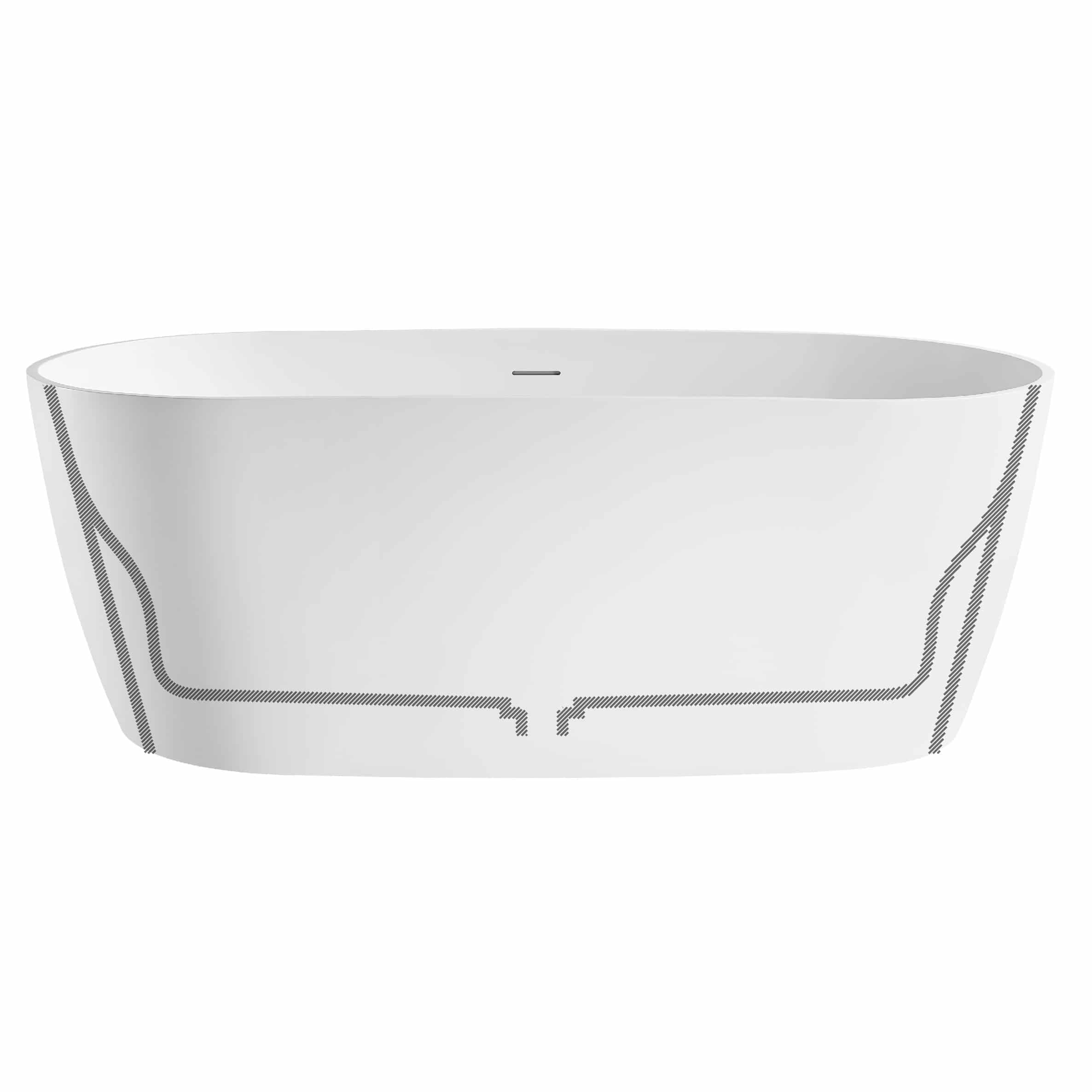 Cypress – Free Standing Oval Bath Tub - thumbnail 8