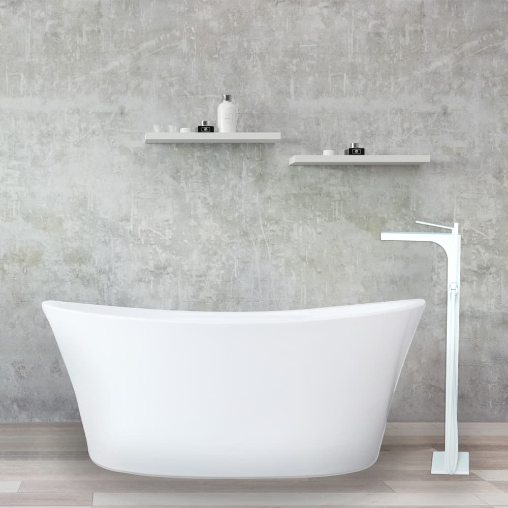 Caspian – Free Standing Acrylic Oval Tub - thumbnail 2