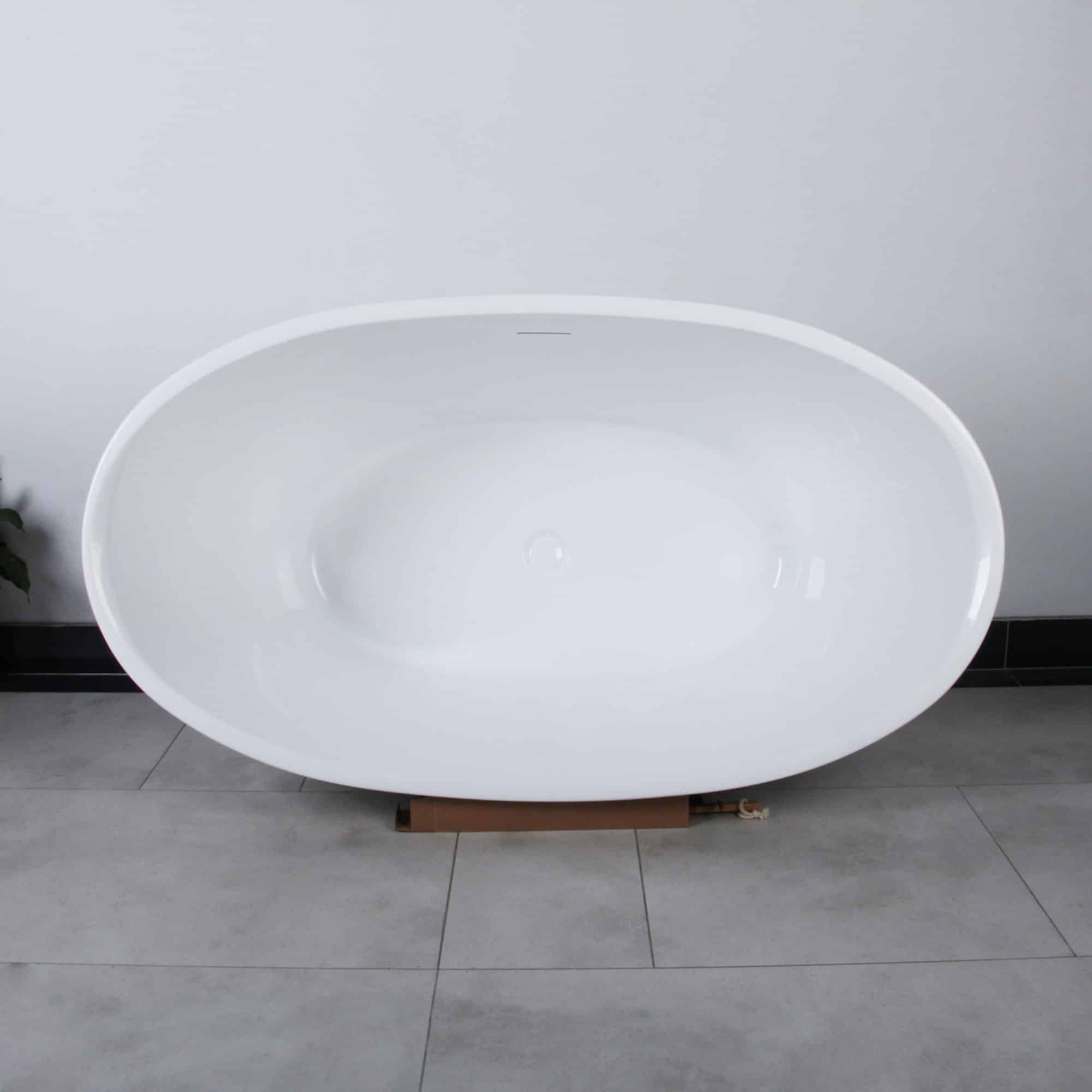 Caspian – Free Standing Acrylic Oval Tub - thumbnail 3