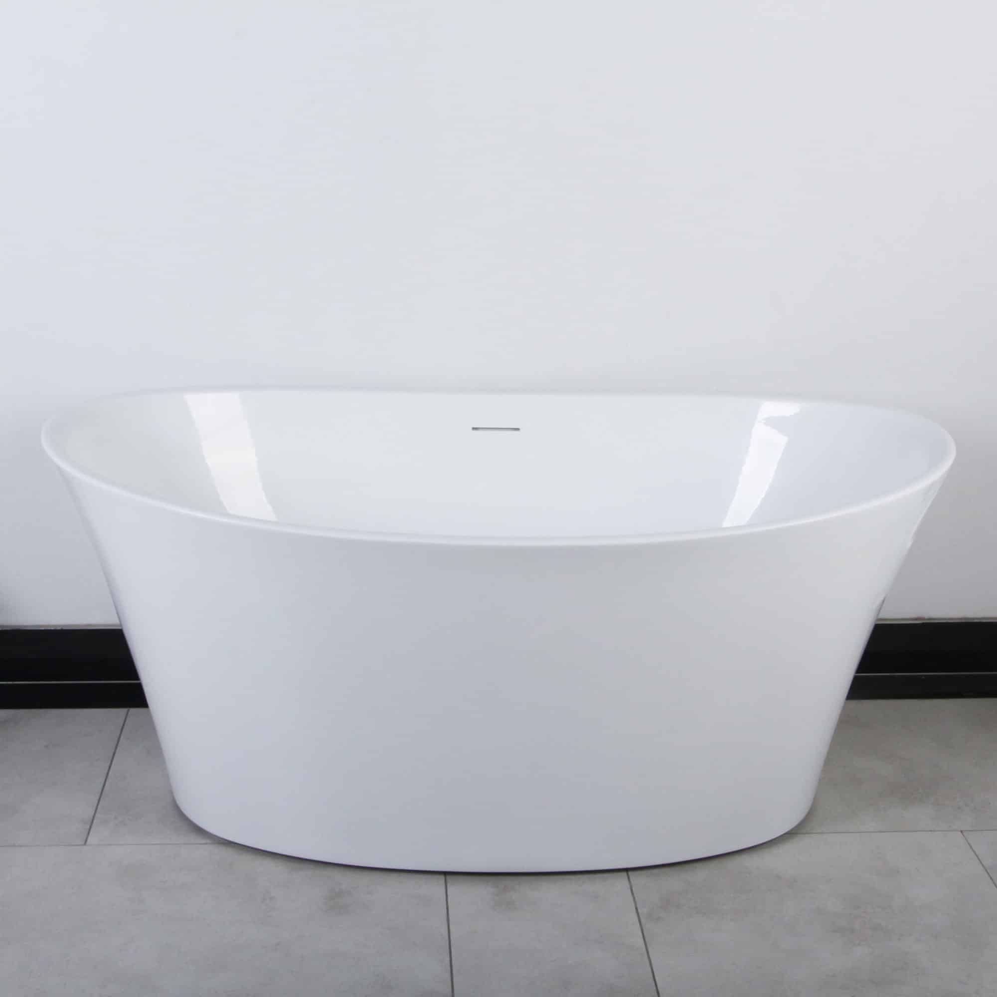 Caspian – Free Standing Acrylic Oval Tub - thumbnail 7