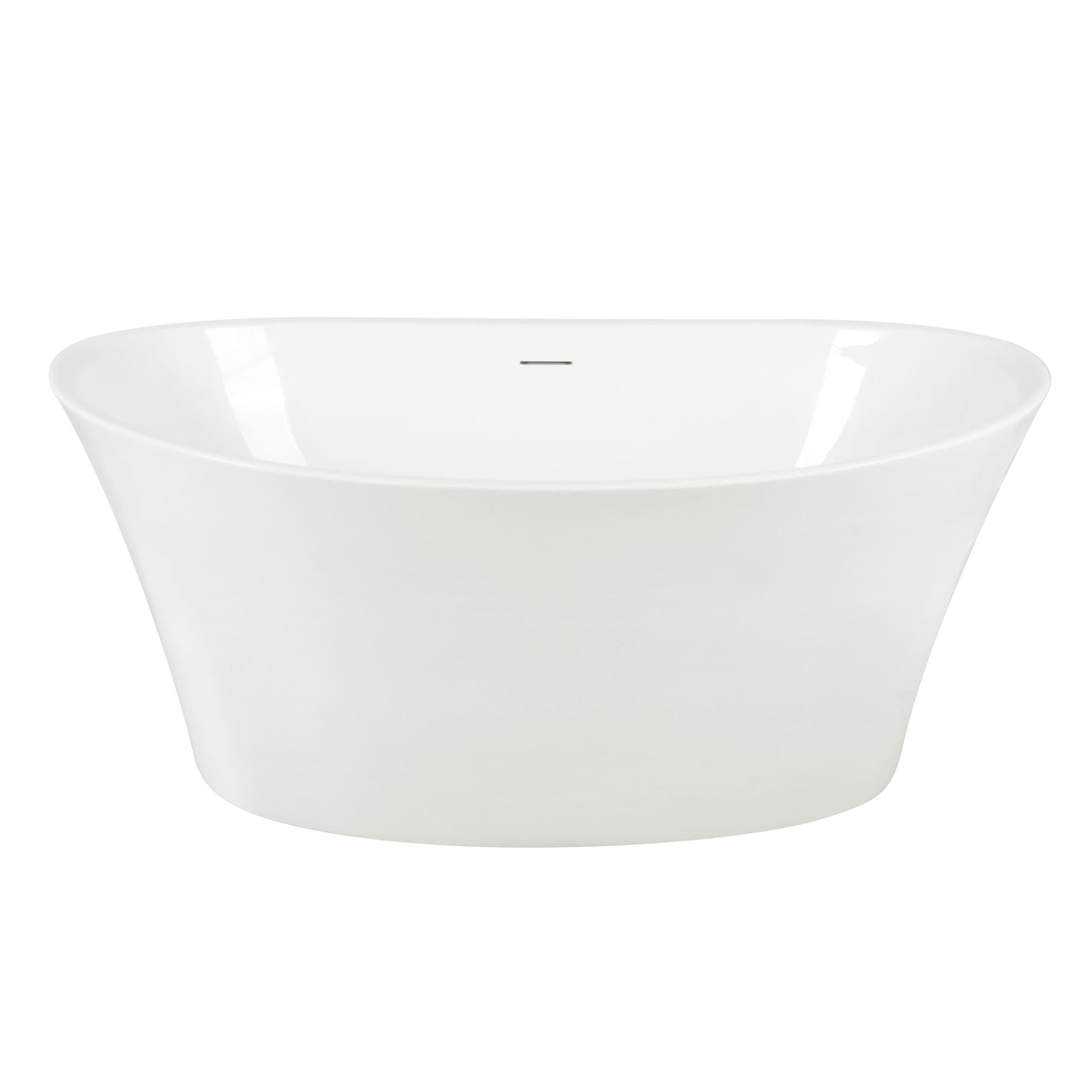 Caspian – Free Standing Acrylic Oval Tub - thumbnail 8