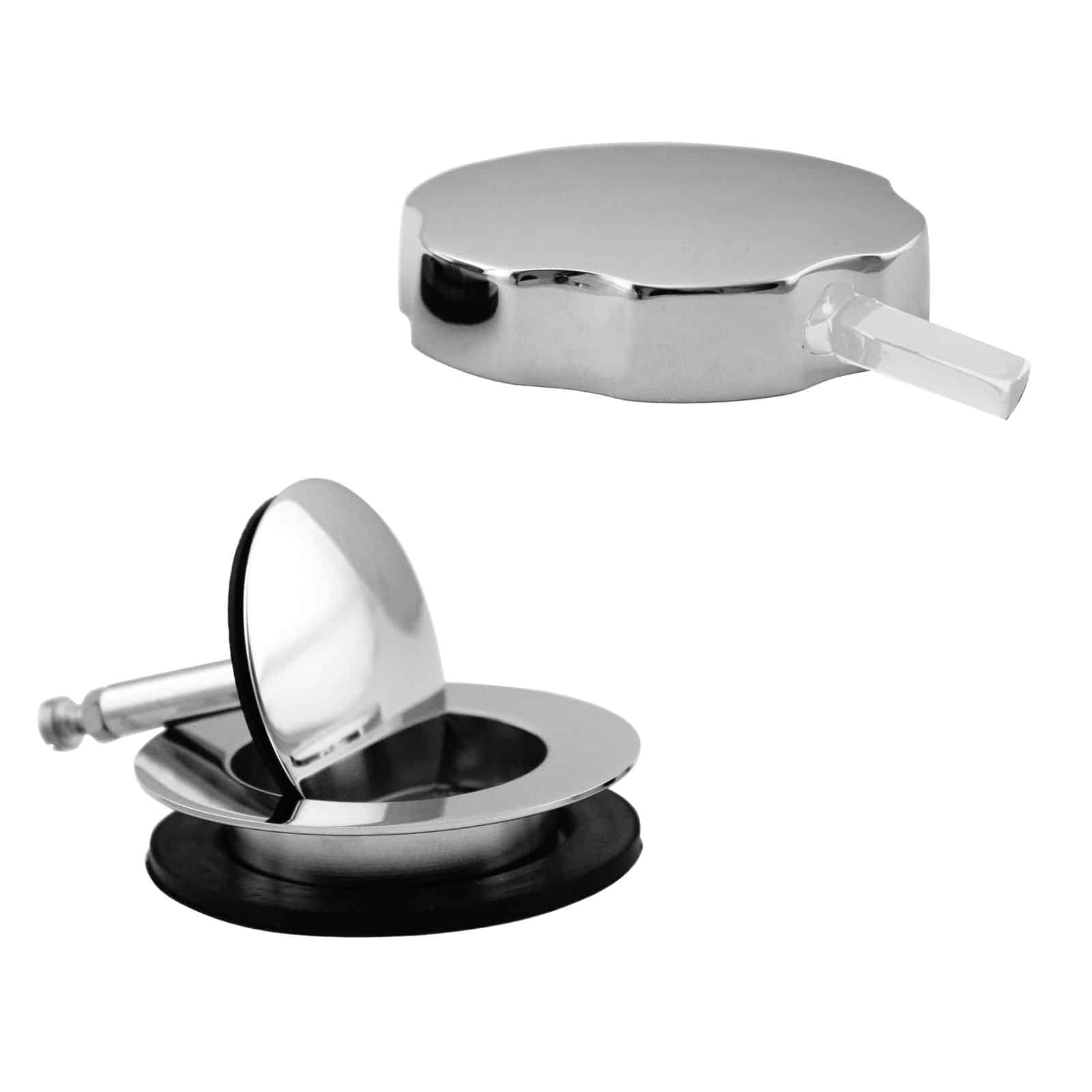 Rotating Overflow with Pin for Easier Operation and Mushroom Drain Strainer