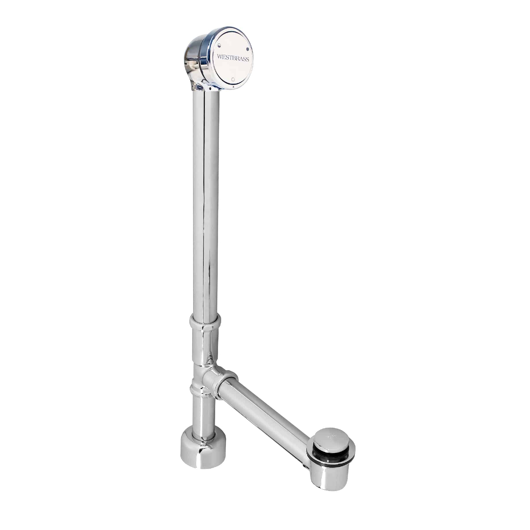 Patented Deep Soak-Closing Overflow Brass Bath Waste
