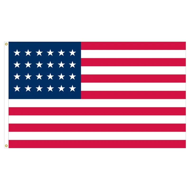 24 Star Historical US Flag