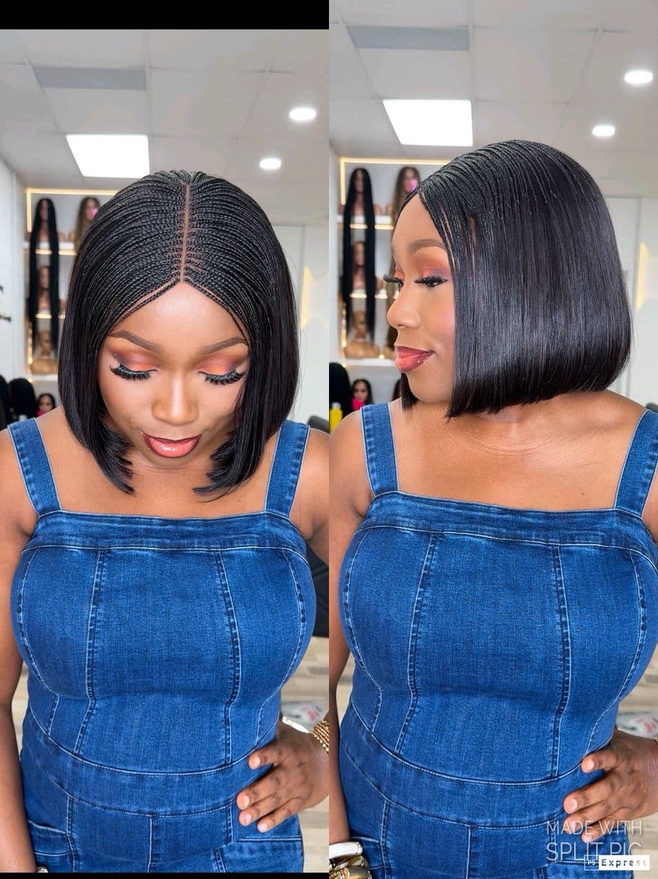 10” human hair micros bob