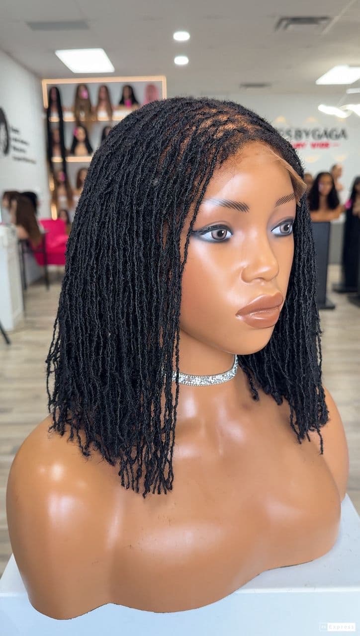 10” human hair Microlocs closure unit - thumbnail 8