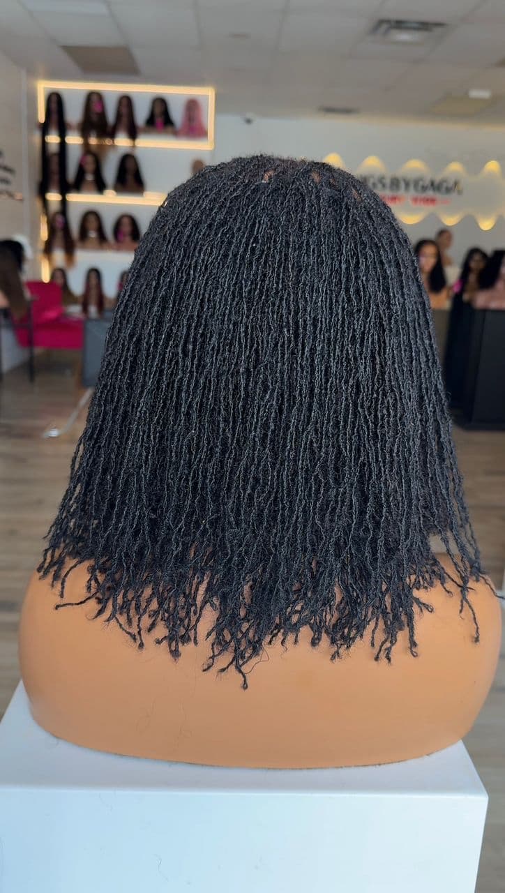 10” human hair Microlocs closure unit - thumbnail 9