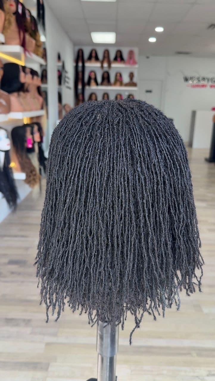 10” human hair Microlocs closure unit - thumbnail 5
