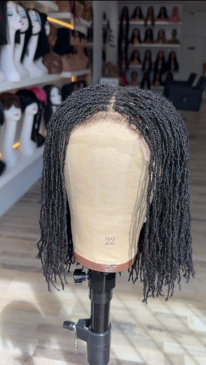 10” human hair Microlocs closure unit - thumbnail 4