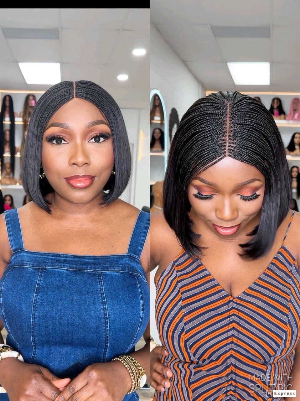 10” human hair micros bob - thumbnail 2