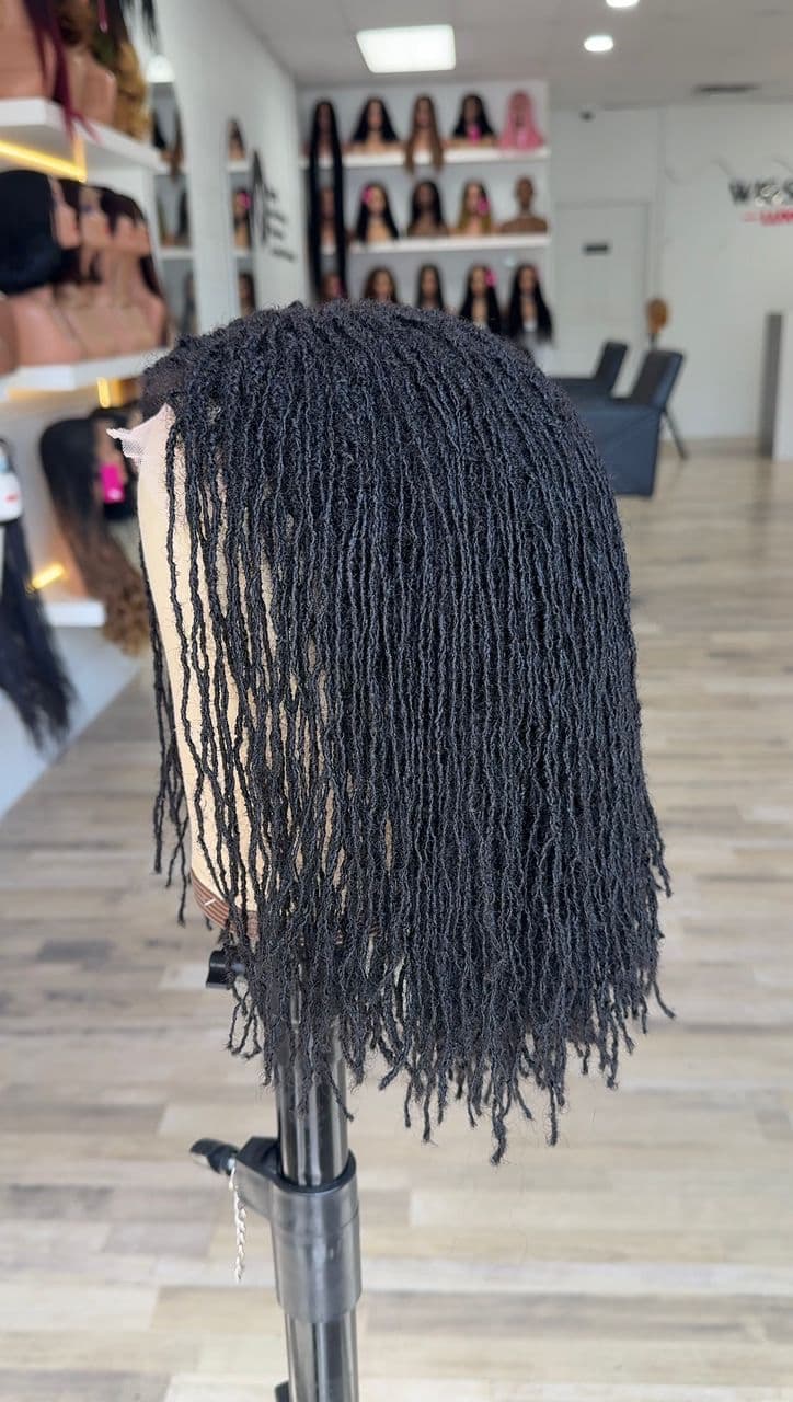 10” human hair Microlocs closure unit - thumbnail 6