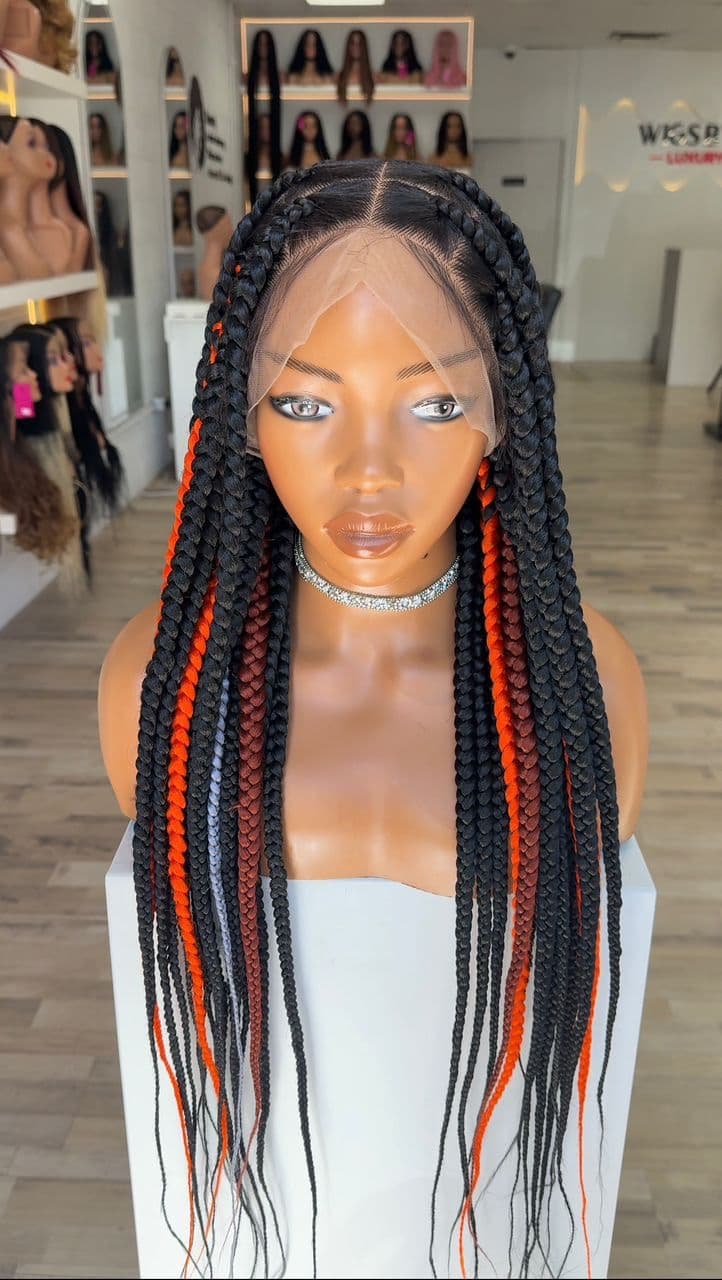 jumbo knotless braids mix color - thumbnail 6
