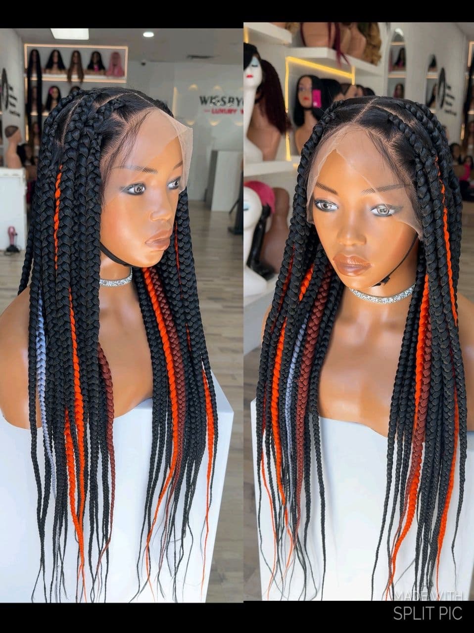 jumbo knotless braids mix color - thumbnail 5