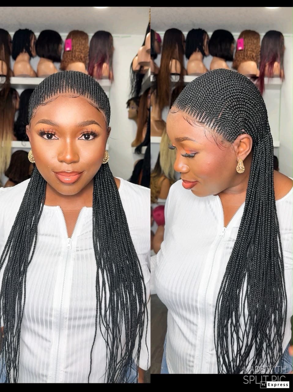 .30” all back cornrow full lacewig - thumbnail 2