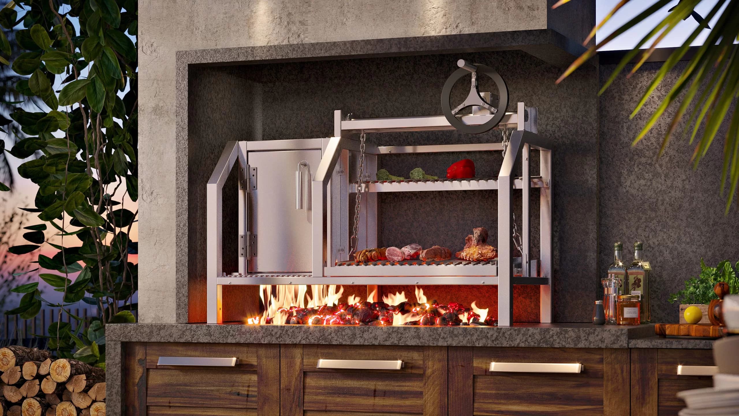 Parrilla 48″ Residential Wood Grill - thumbnail 2