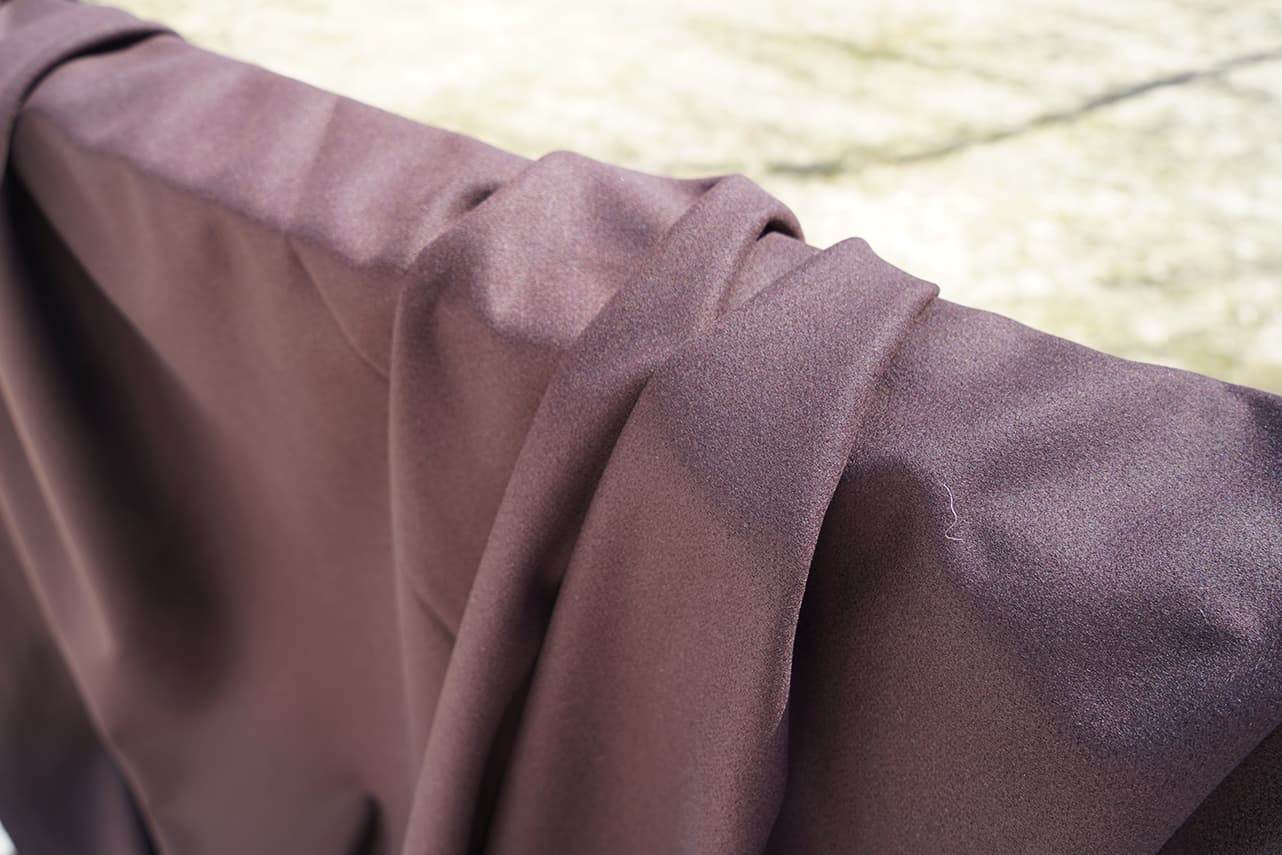Remnant Dark Brown Wool, WWB 880, 1 yard and 12″ long
