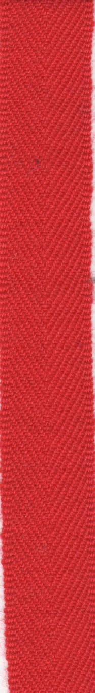 Remnant 3/8″ Red Worsted Wool Tape, 32″ long