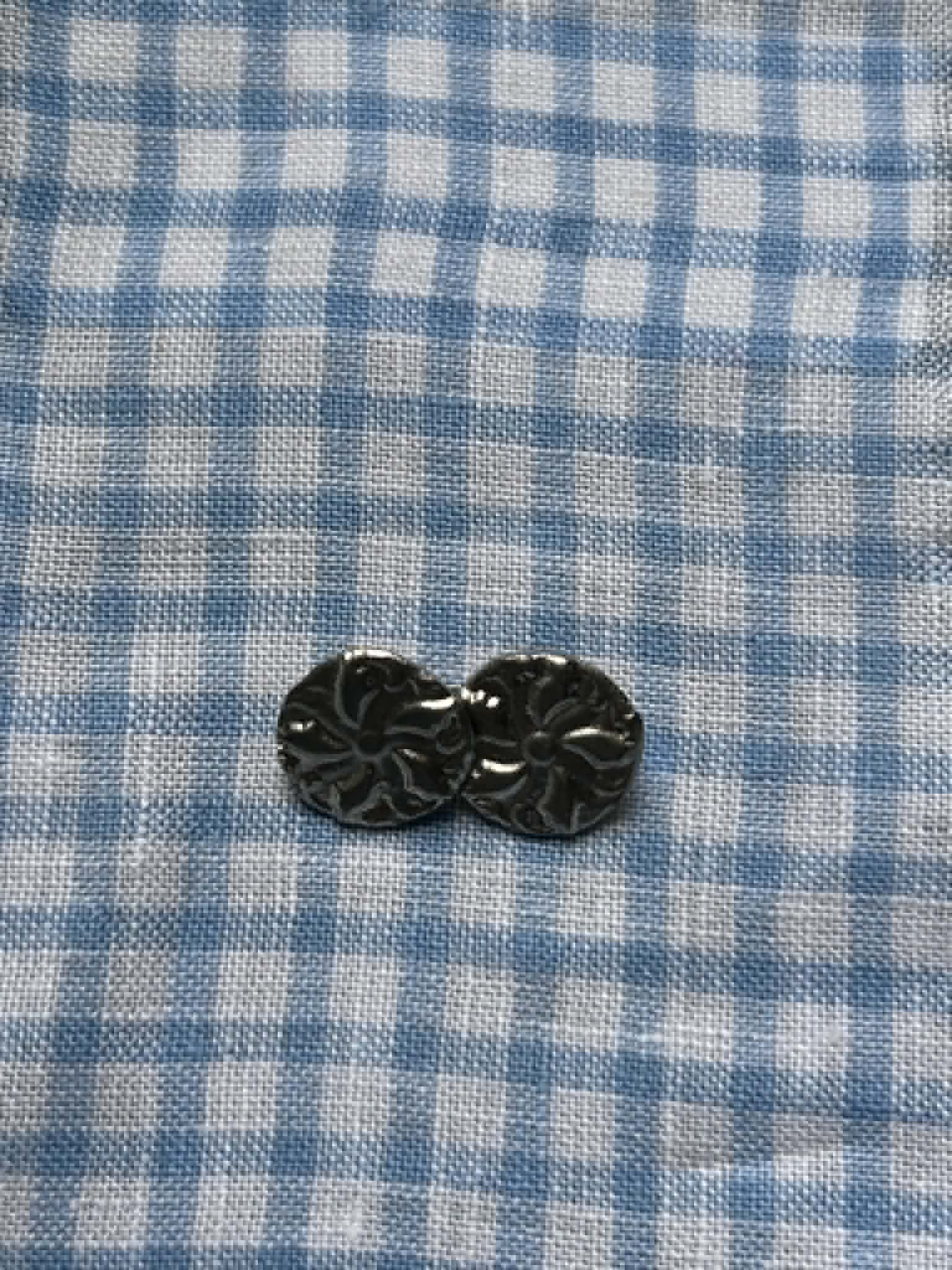 Light Blue & White Check Linen, WLN 701