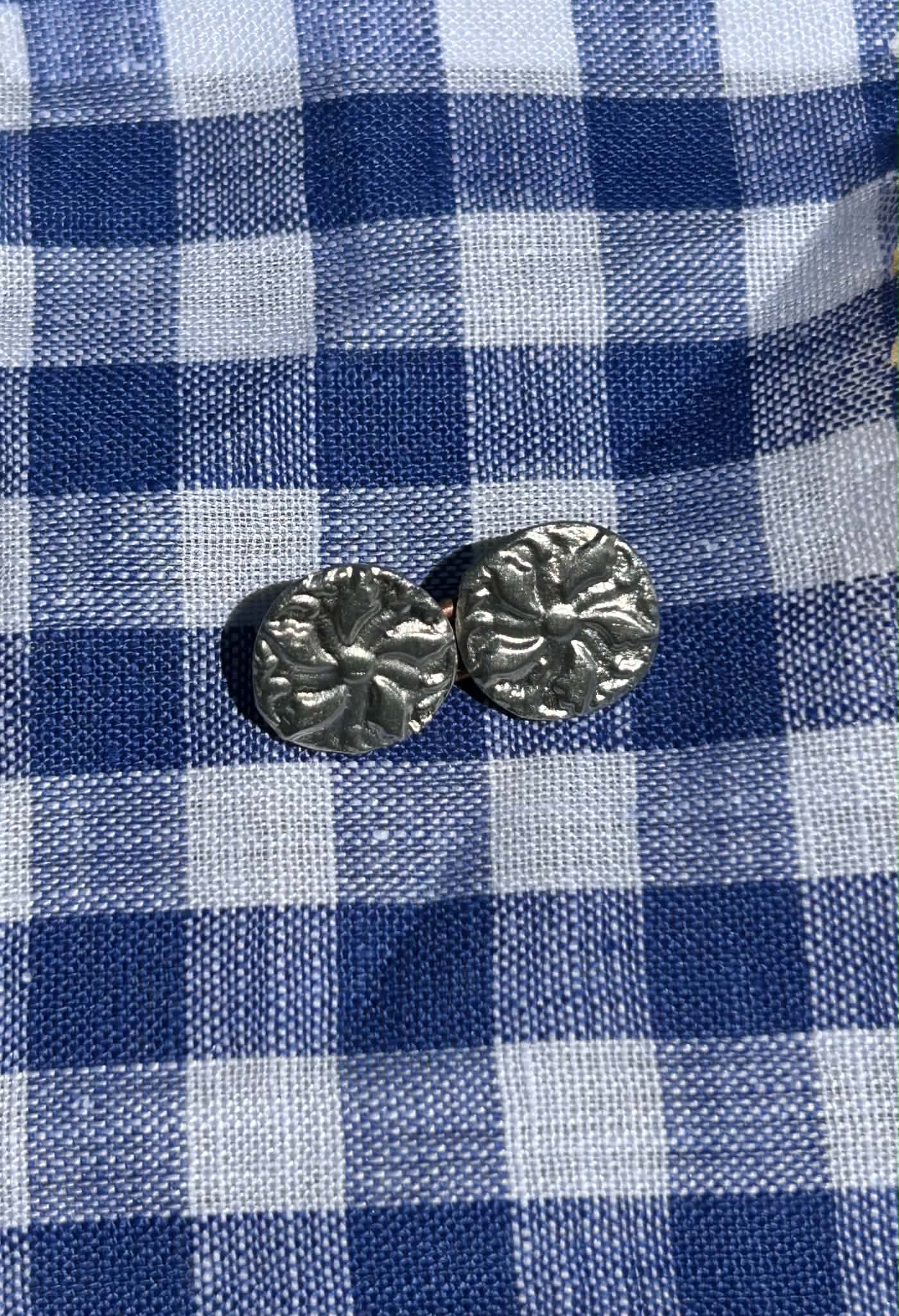 Blue & White Check Linen, WLN 702