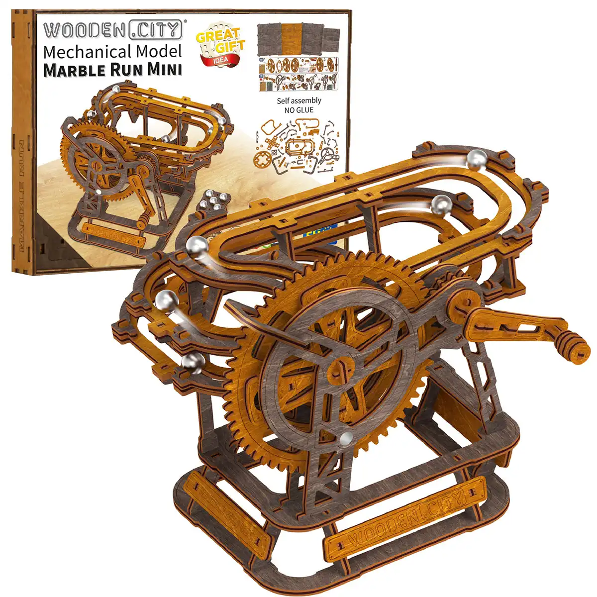 3D Wooden Puzzle – Marble Run Mini - thumbnail 2