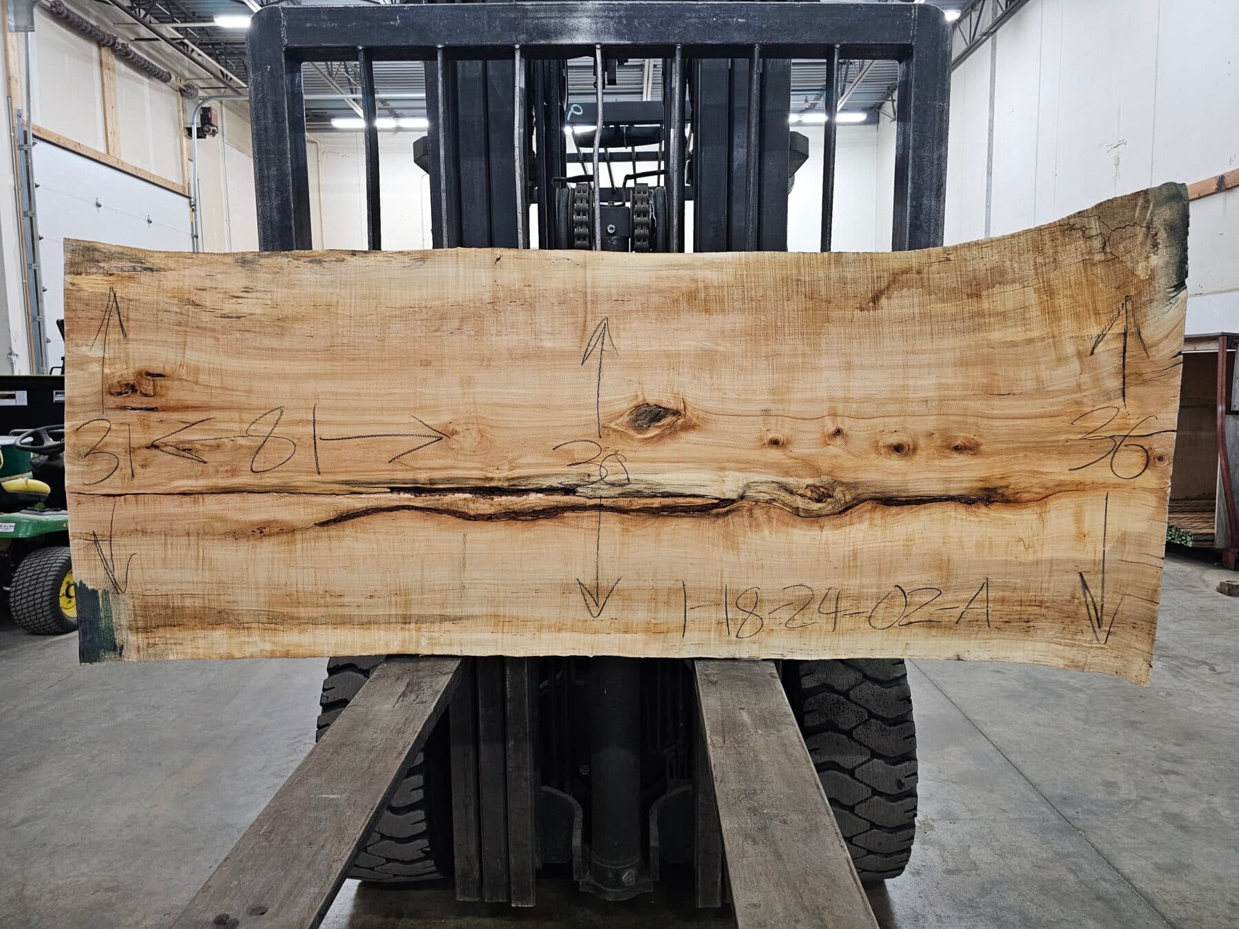 Silver Maple Natural Edge Slab #1-18-24-02