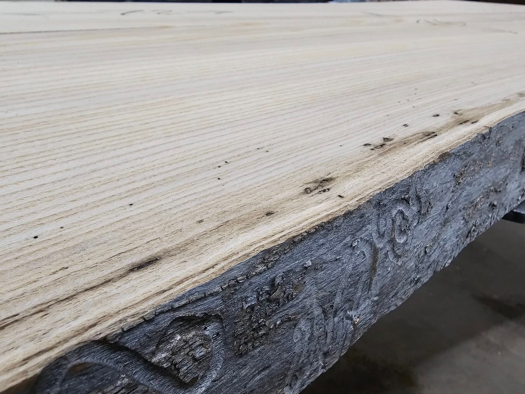 Ash Natural Edge Slab #5-6-25-01 - thumbnail 3