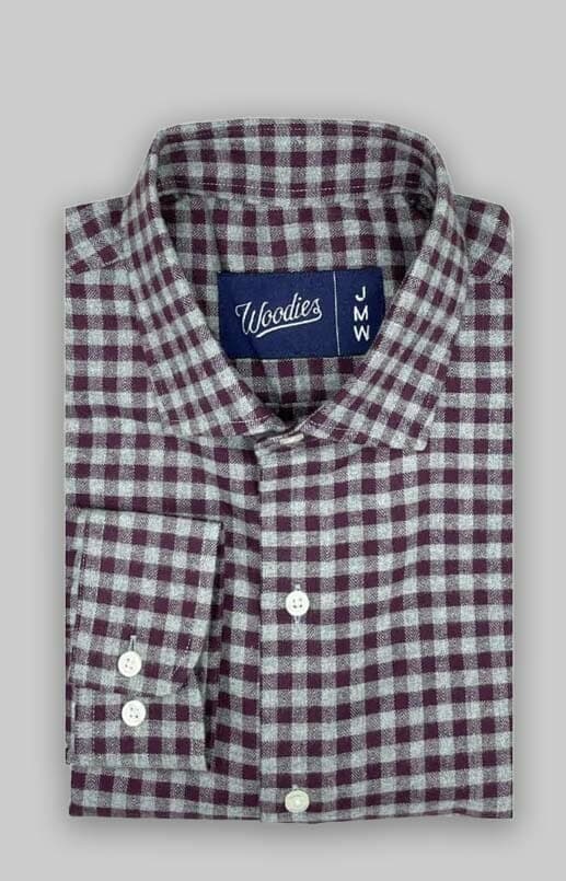 Oxblood Gingham Flannel