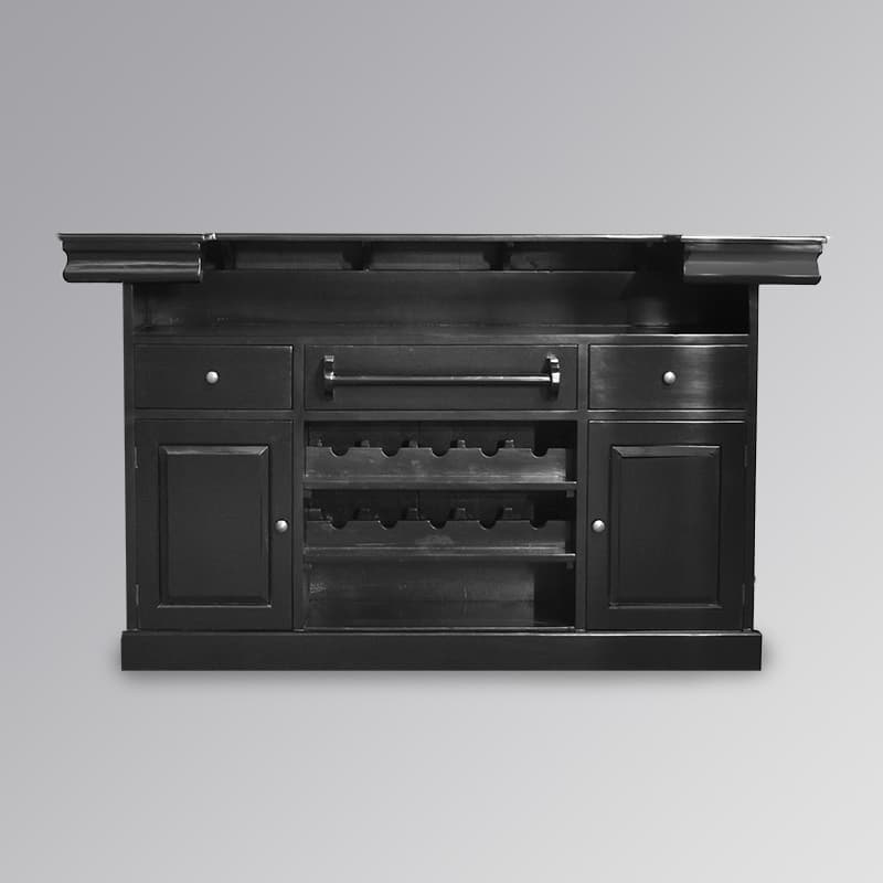 Black Modern Bar Counter and Cabinet – Bar WNL130 - thumbnail 4