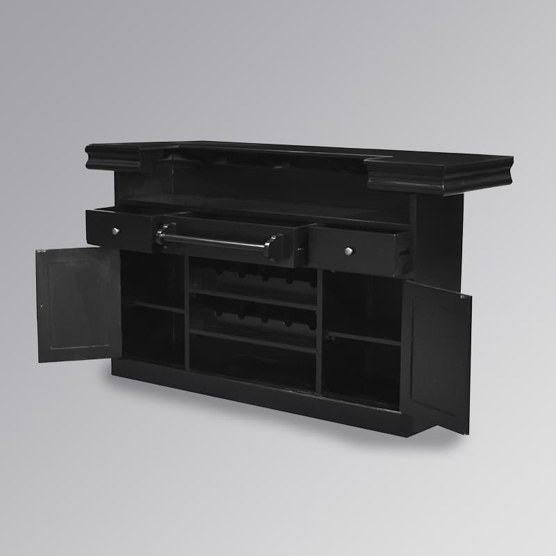 Black Modern Bar Counter and Cabinet – Bar WNL130 - thumbnail 5