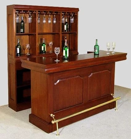 Black Modern Bar Counter and Cabinet – Bar WNL130 - thumbnail 6