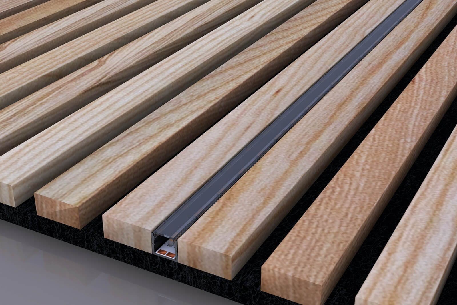 LED Channel for Wood Slat Wall Panels - thumbnail 3