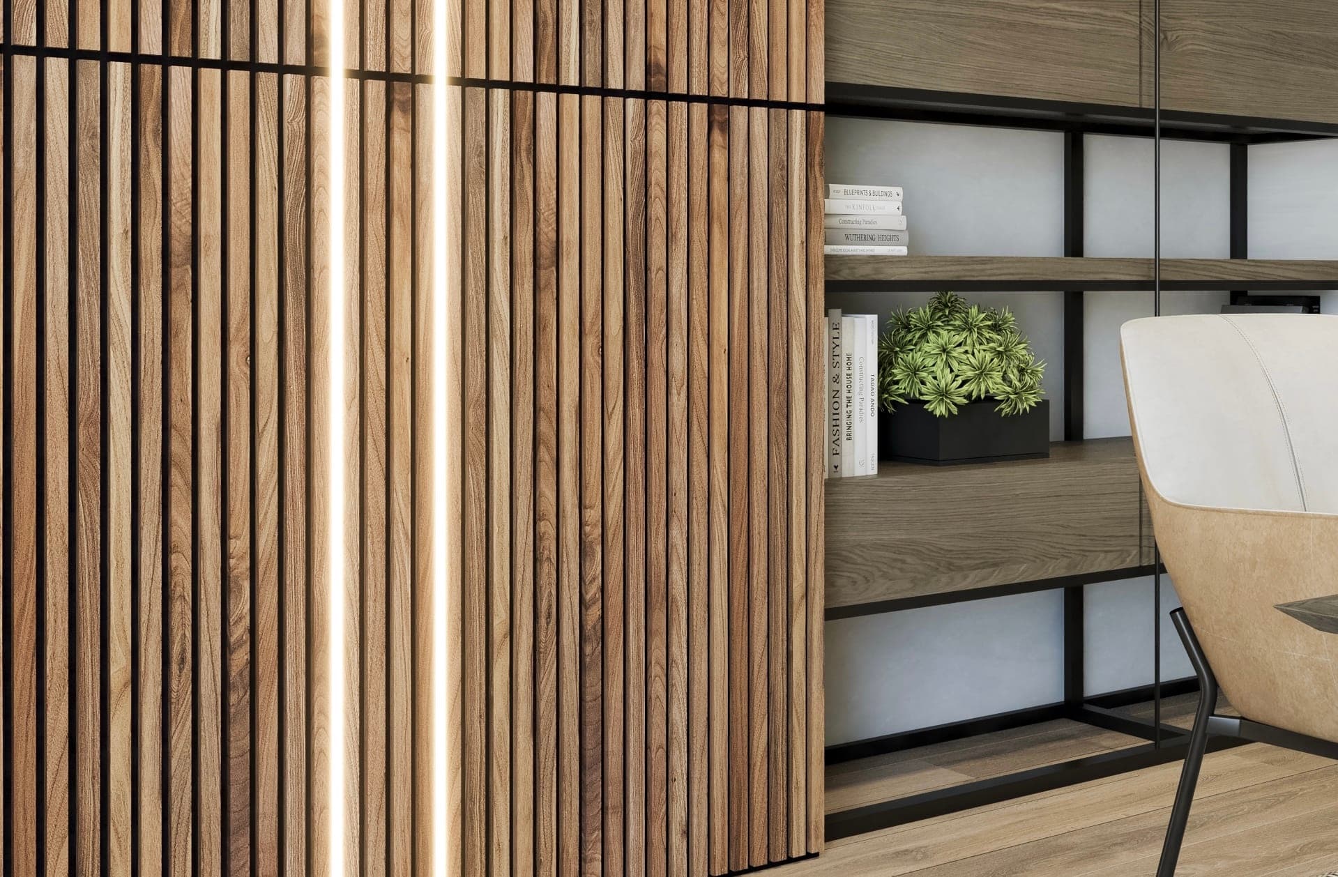 LED Channel for Wood Slat Wall Panels - thumbnail 5