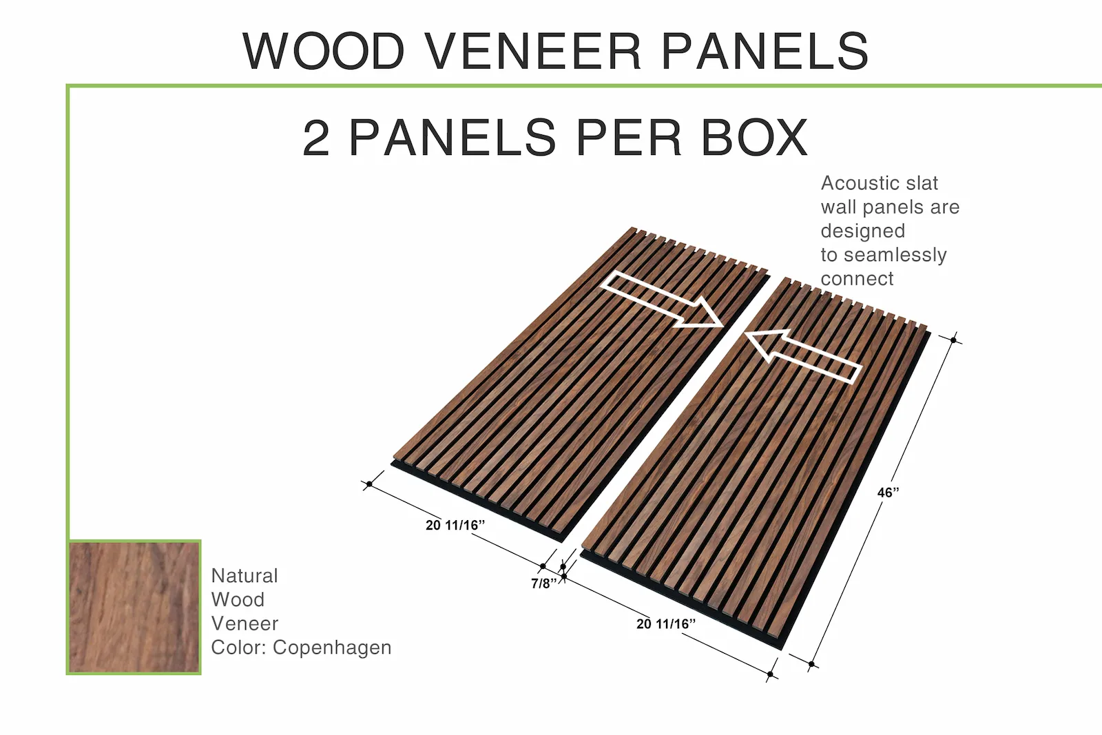 Copenhagen Wood Slat Wall Panels - thumbnail 6