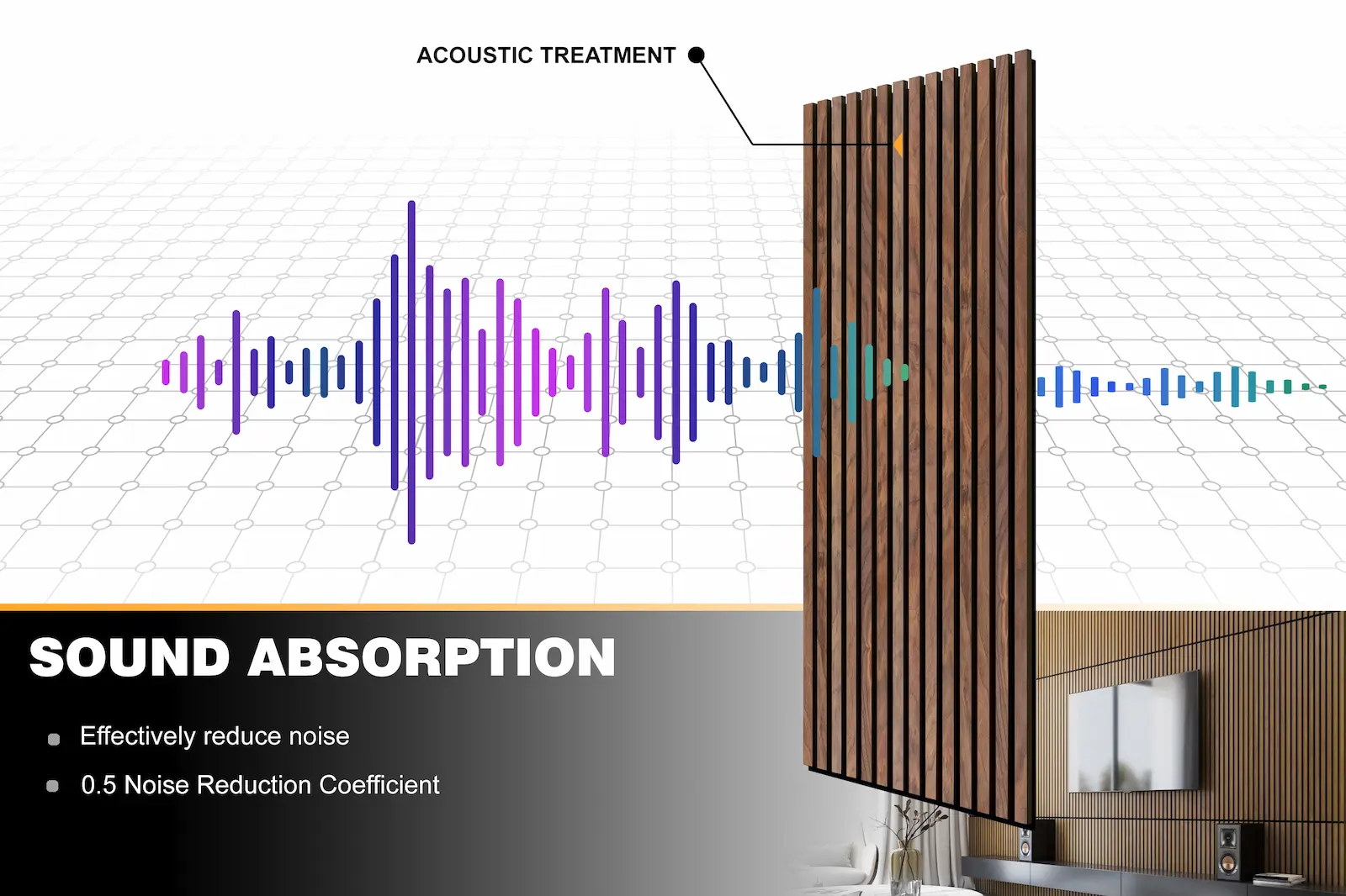 Copenhagen Wood Slat Wall Panels - thumbnail 7