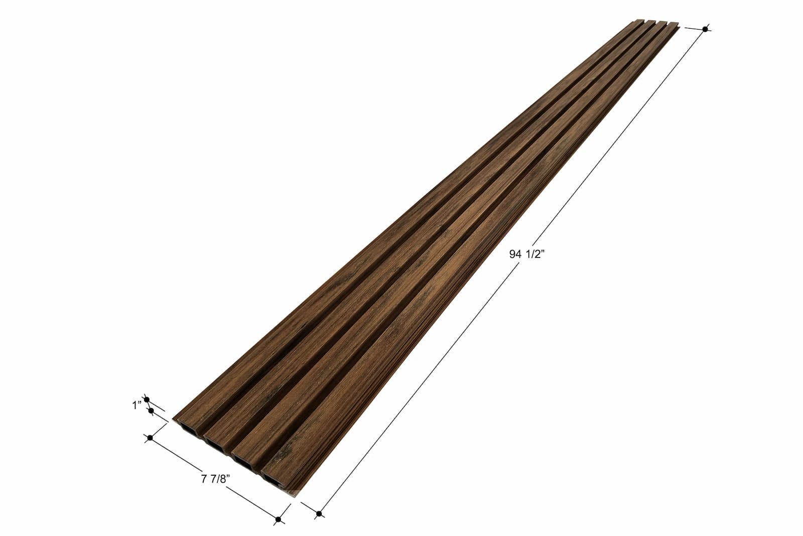 Walnut Exterior Slat Wall Panels - thumbnail 6
