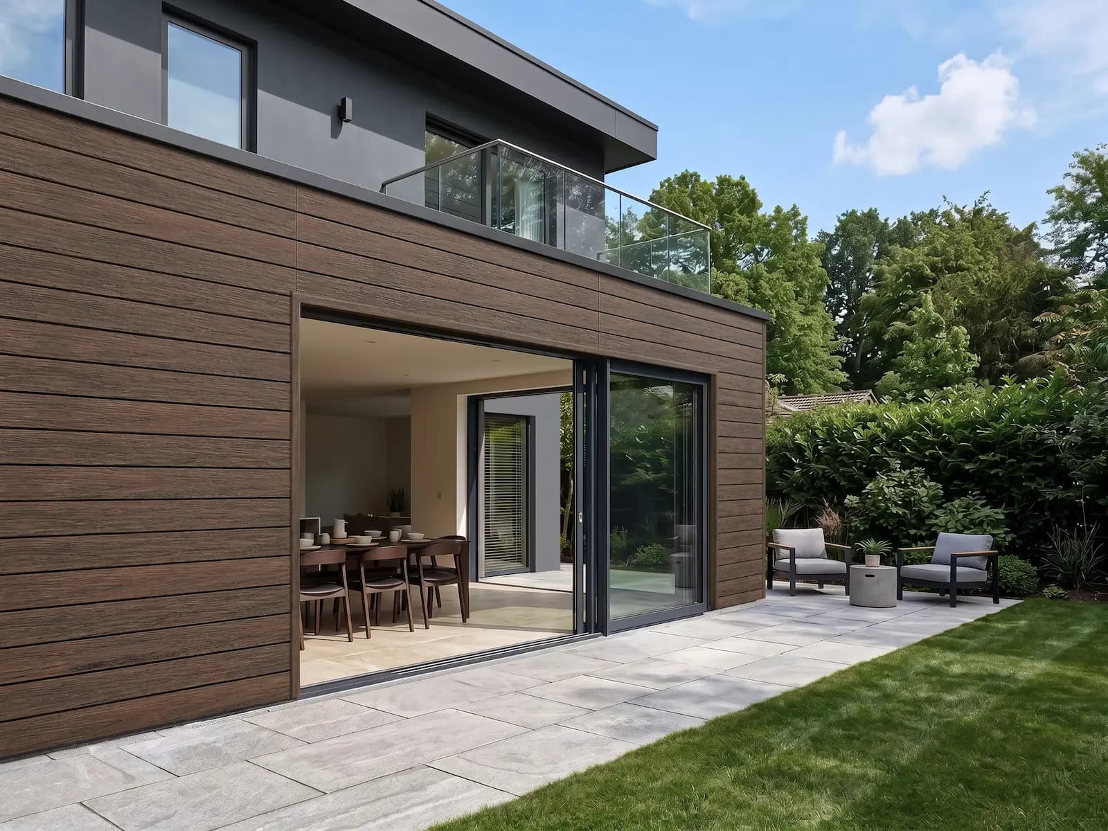 Walnut Shiplap Exterior Siding