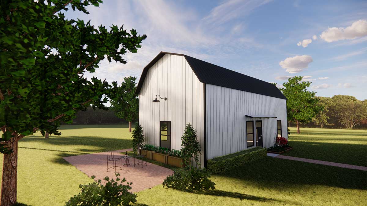 The Linde – 680 SF Gambrel Barn Style - thumbnail 6