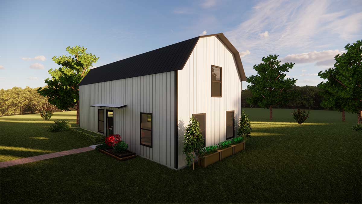 The Linde – 680 SF Gambrel Barn Style